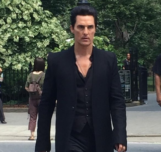 Illustration for article titled Here's a picture of a man in black in NYC.